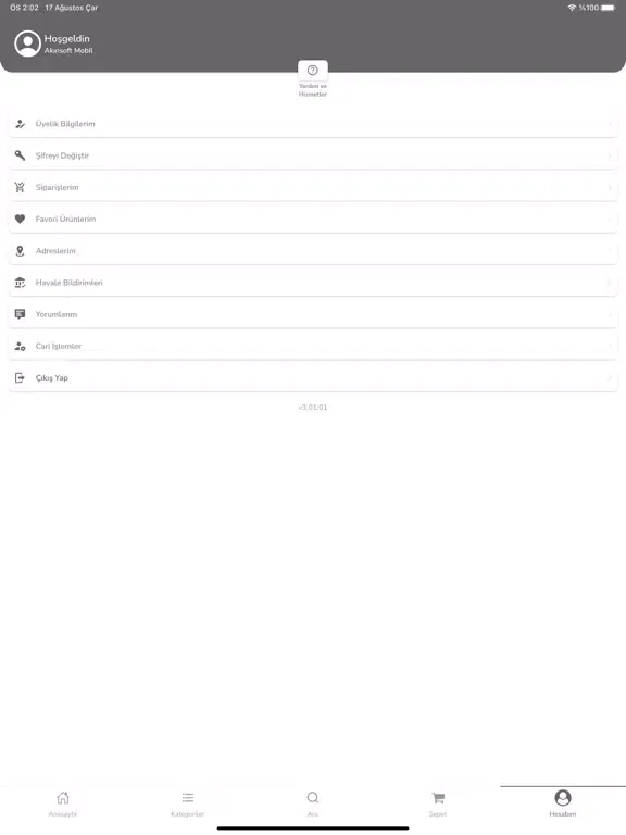 Tangkapan layar Taha Elektronik iPad 