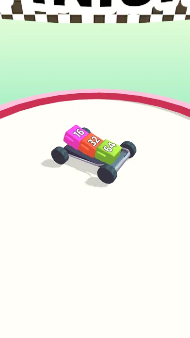 Tangkapan skrin 2048 Race - Racing Game
