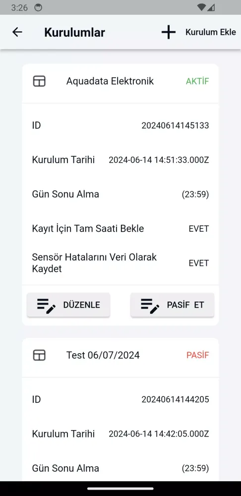 Aquadata ProLog Screenshots