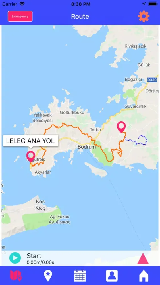 Tangkapan layar Bodrum Leleg Yolu