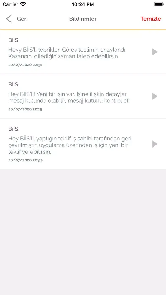 Capturas de pantalla de Biis - Herkese göre bi iş