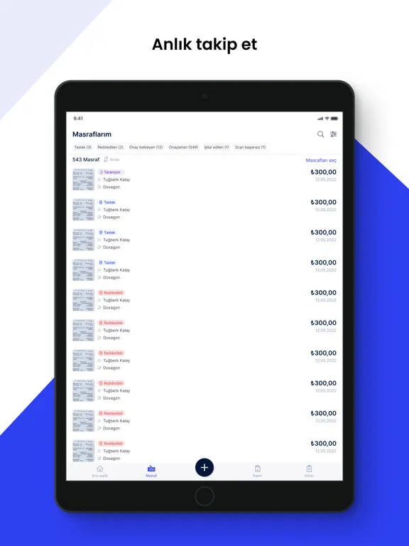Plena Masraf iPad  Ekran Görüntüleri