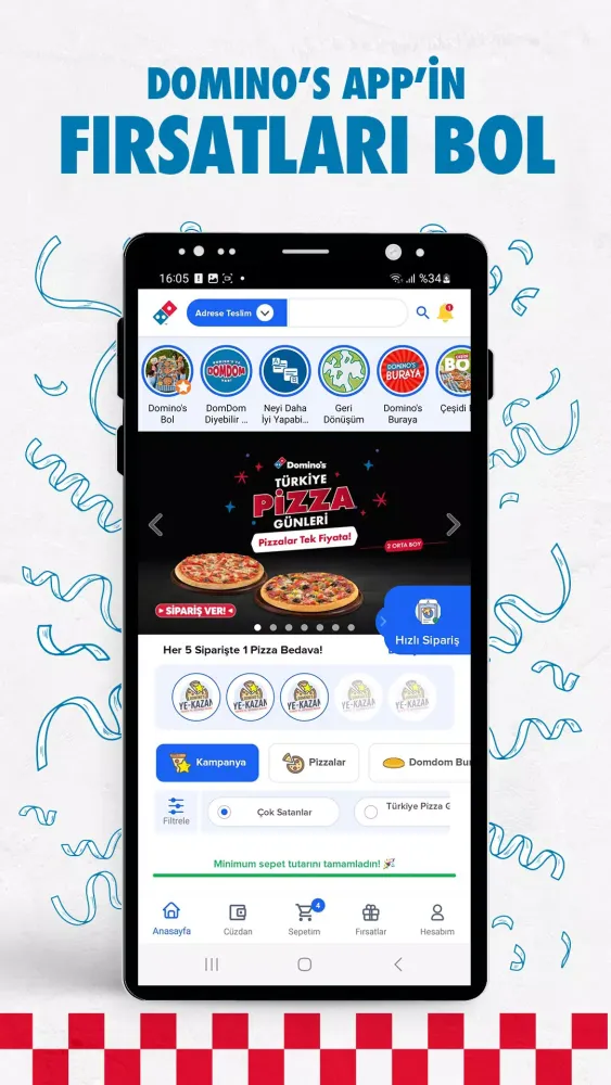 Captures d'écran de Domino's Pizza Turkey