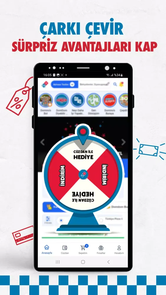 Captures d'écran de Domino's Pizza Turkey