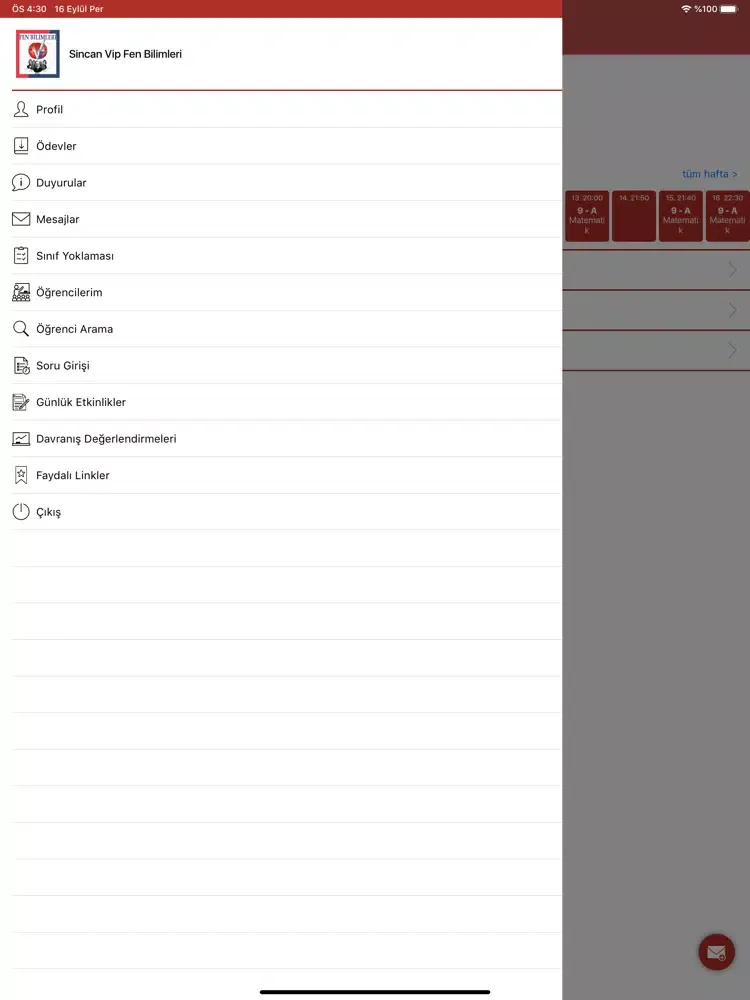 Sincan Vip Fen Bilimleri iPad 应用截图