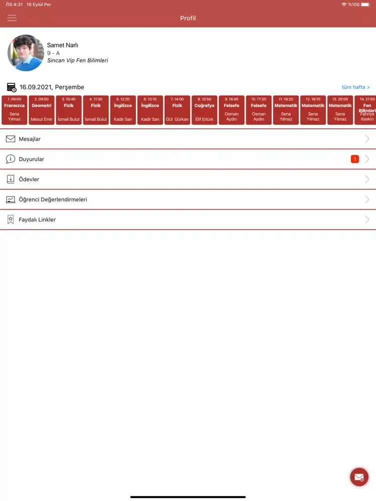 Sincan Vip Fen Bilimleri iPad 应用截图