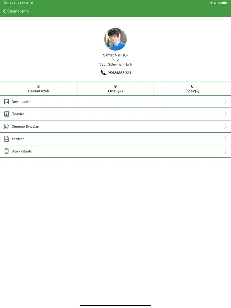Ảnh chụp màn hình của İlim Koleji iPad 