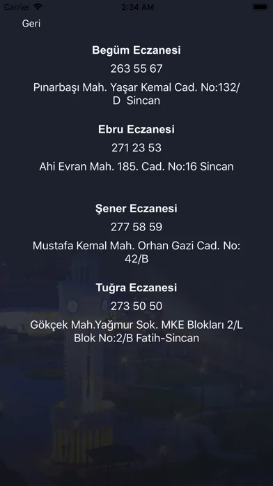 Скриншоты T.C. Sincan Belediyesi