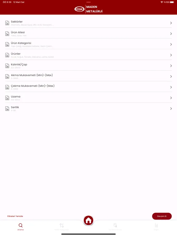 Zrzuty ekranu Oyak Maden Metalurji iPad 
