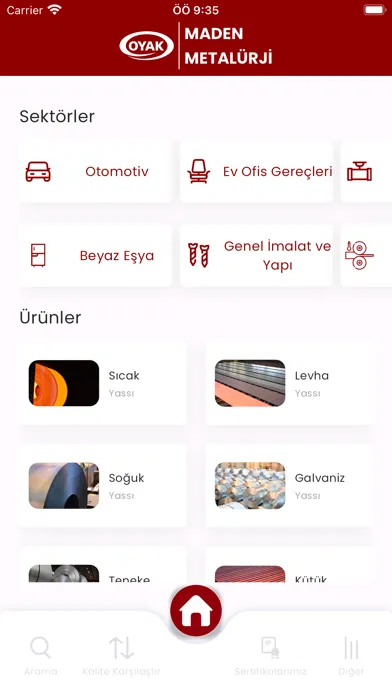 Zrzuty ekranu Oyak Maden Metalurji