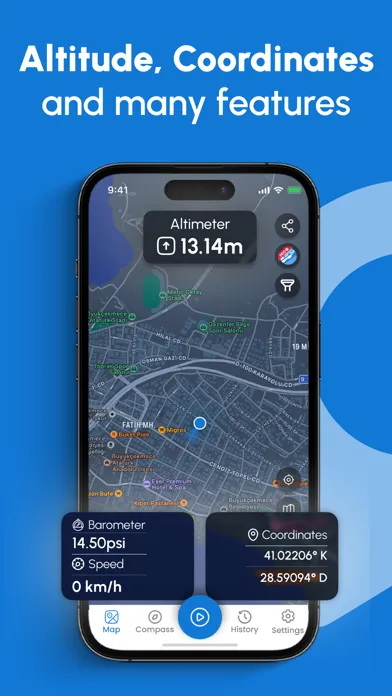 Altimeter : Barometer & GPS 스크린샷