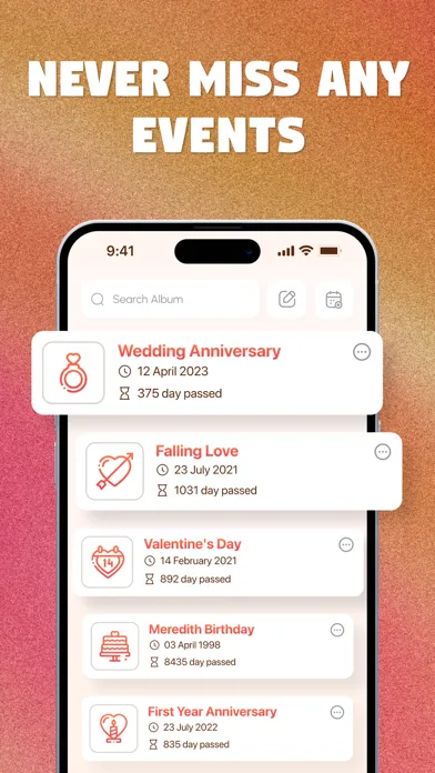 Capturas de pantalla de Love Tracker : Mood & Moments