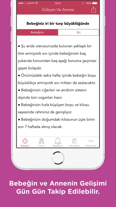 Capturas de pantalla de Happy Mom • Hamilelik Takibi