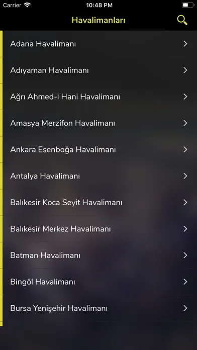 Capturas de tela do HavaLimanı
