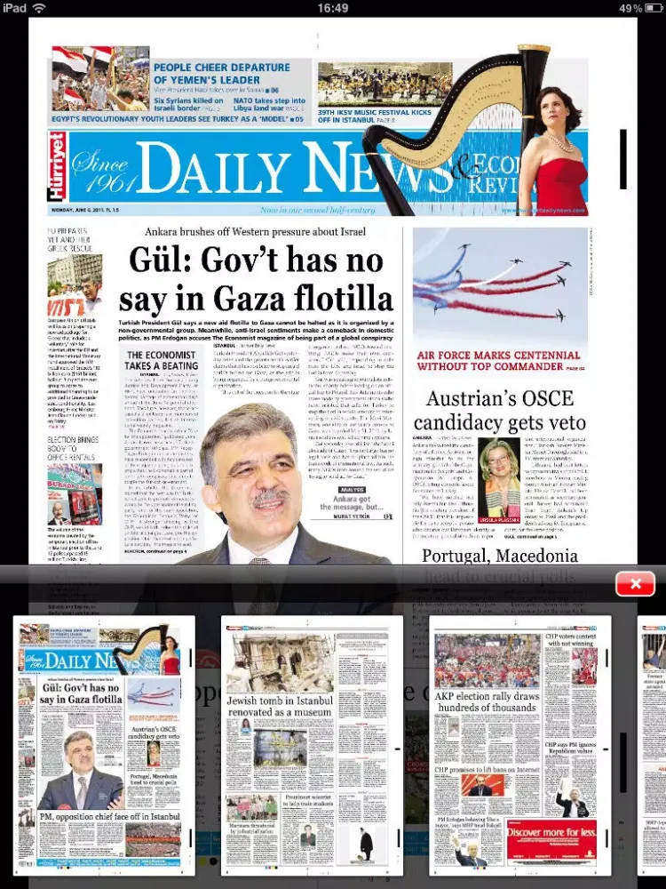 Zrzuty ekranu Hdn Egazete iPad 