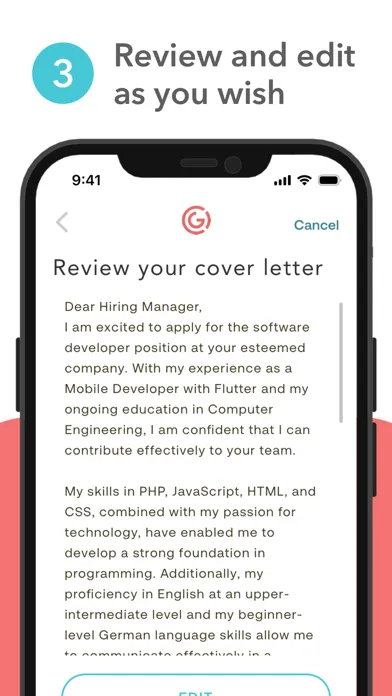 Capturas de pantalla de Global Resume Builder CV Maker