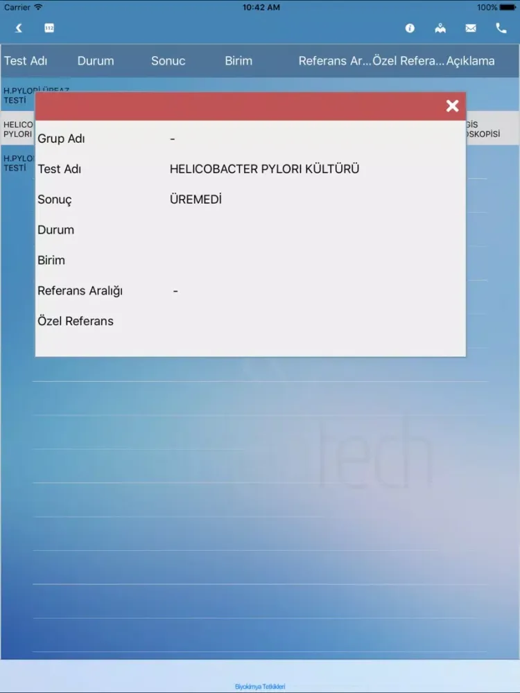 Captures d'écran de Namık Kemal Üni. Uyg. ve Araş. Hastanesi iPad 