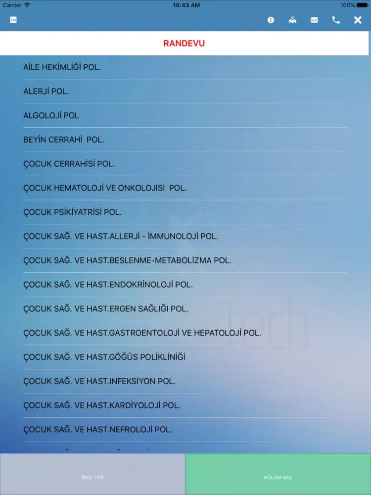 Captures d'écran de Namık Kemal Üni. Uyg. ve Araş. Hastanesi iPad 