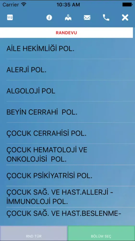 Captures d'écran de Namık Kemal Üni. Uyg. ve Araş. Hastanesi