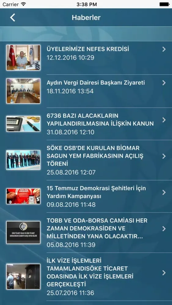 Screenshot di Söke Ticaret Odası