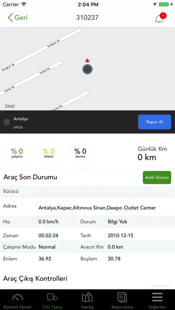 Duru Grup Araç Takip Screenshots