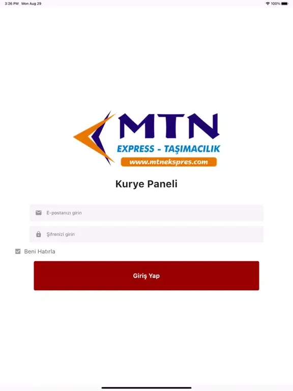 MTN Kurye iPad  স্ক্রিনশট