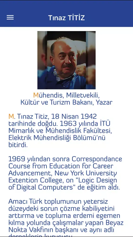 ภาพหน้าจอของ Tınaz TİTİZ