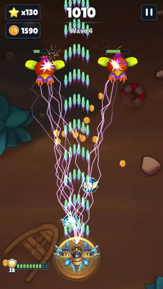 Скриншоты ZomBees Rush