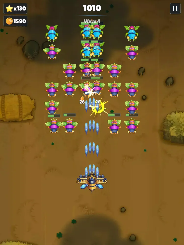 Скриншоты ZomBees Rush