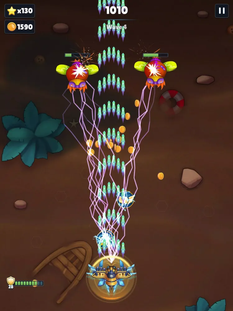 Скриншоты ZomBees Rush