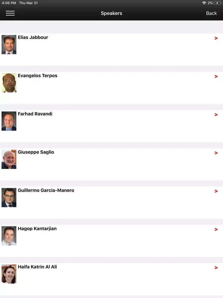 EHOC Summit 2019 iPad  Screenshots
