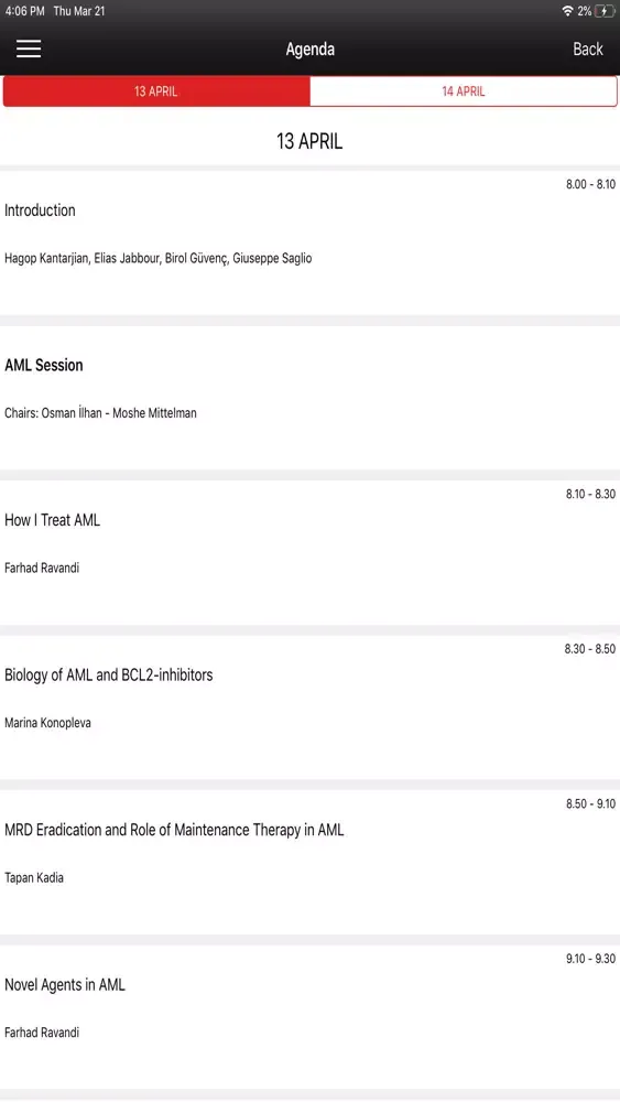 EHOC Summit 2019 Screenshots