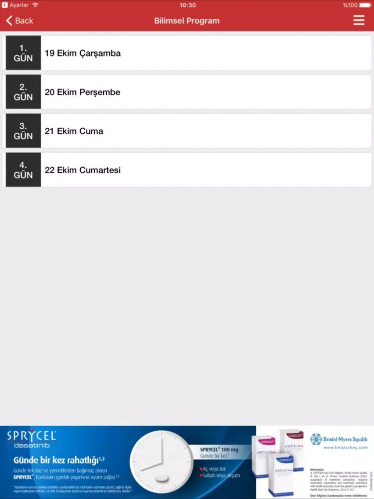 42. Ulusal Hematoloji Kongresi iPad  Screenshots