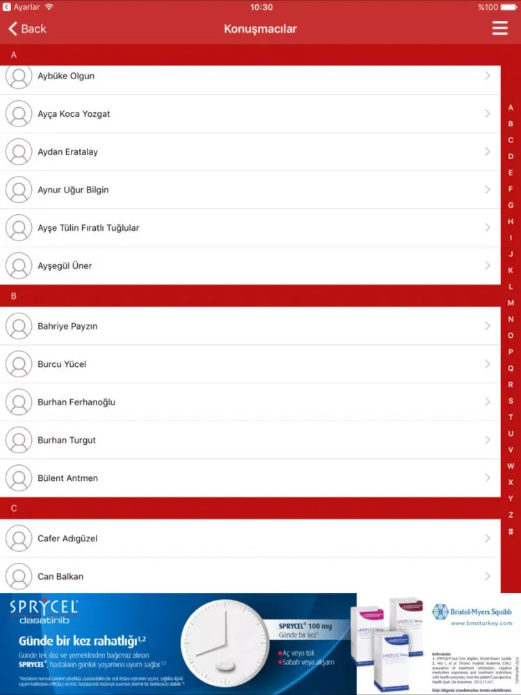 42. Ulusal Hematoloji Kongresi iPad  Screenshots