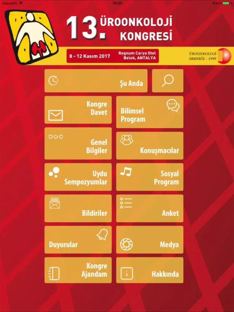 13. Üroonkoloji Kongresi iPad 應用截圖