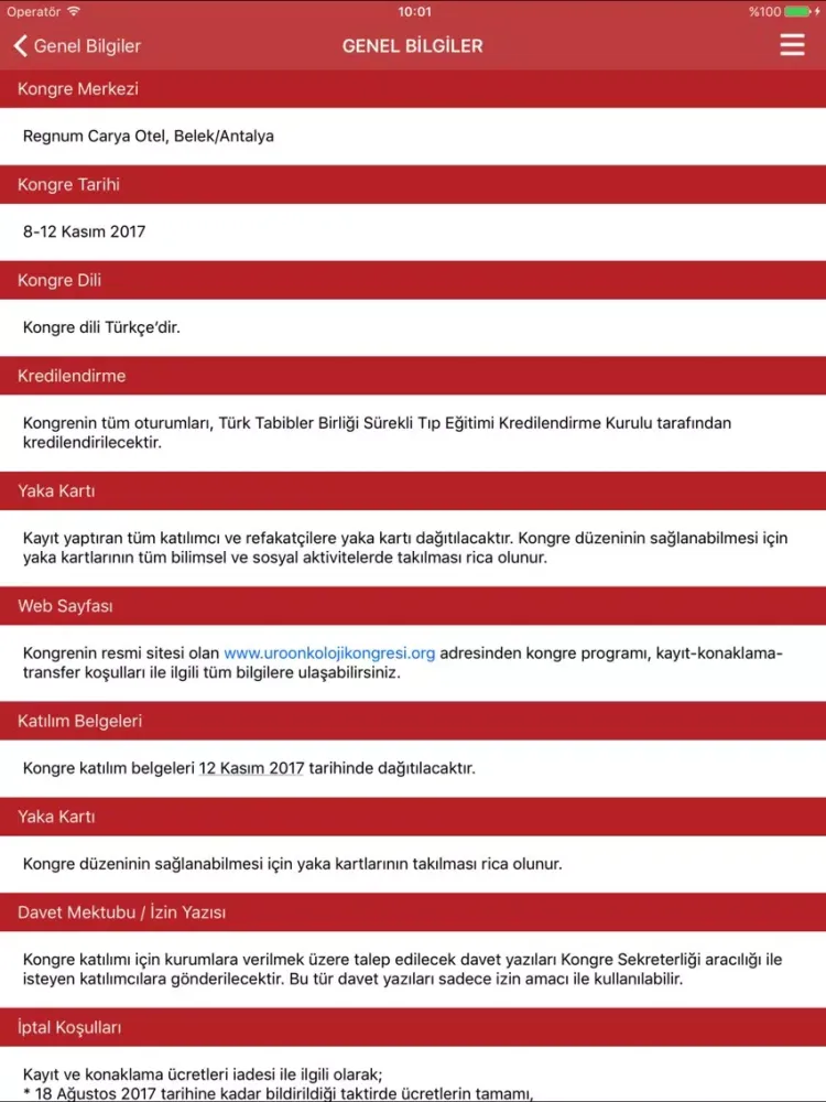 13. Üroonkoloji Kongresi iPad 應用截圖