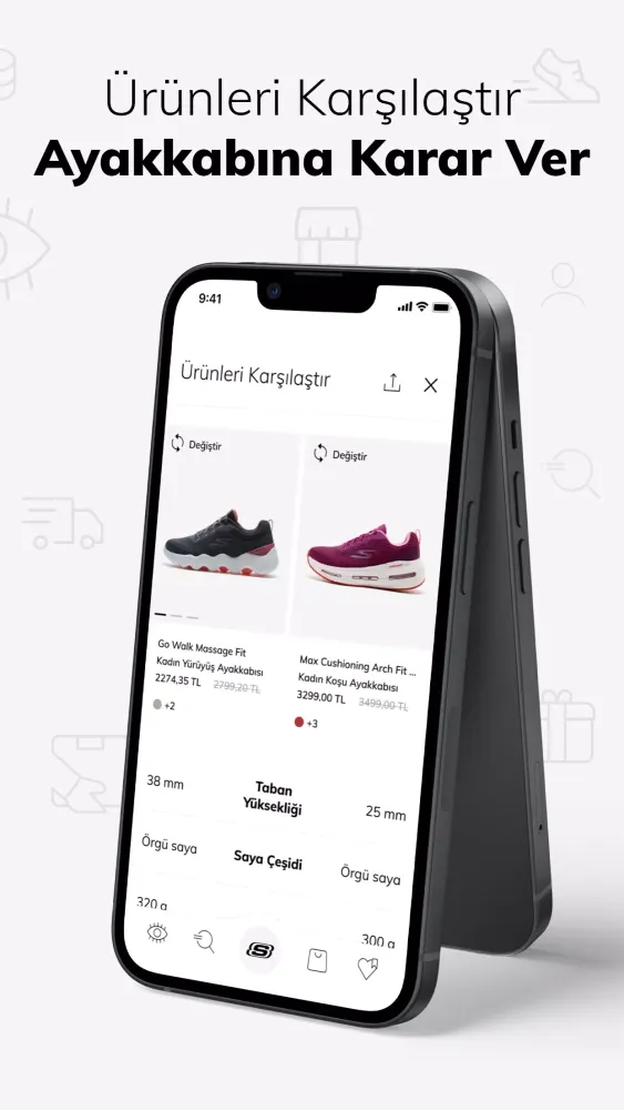 Capturas de tela do Skechers Türkiye