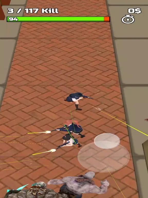 Anime Girls vs Zombies iPad  سکرین شاٹس