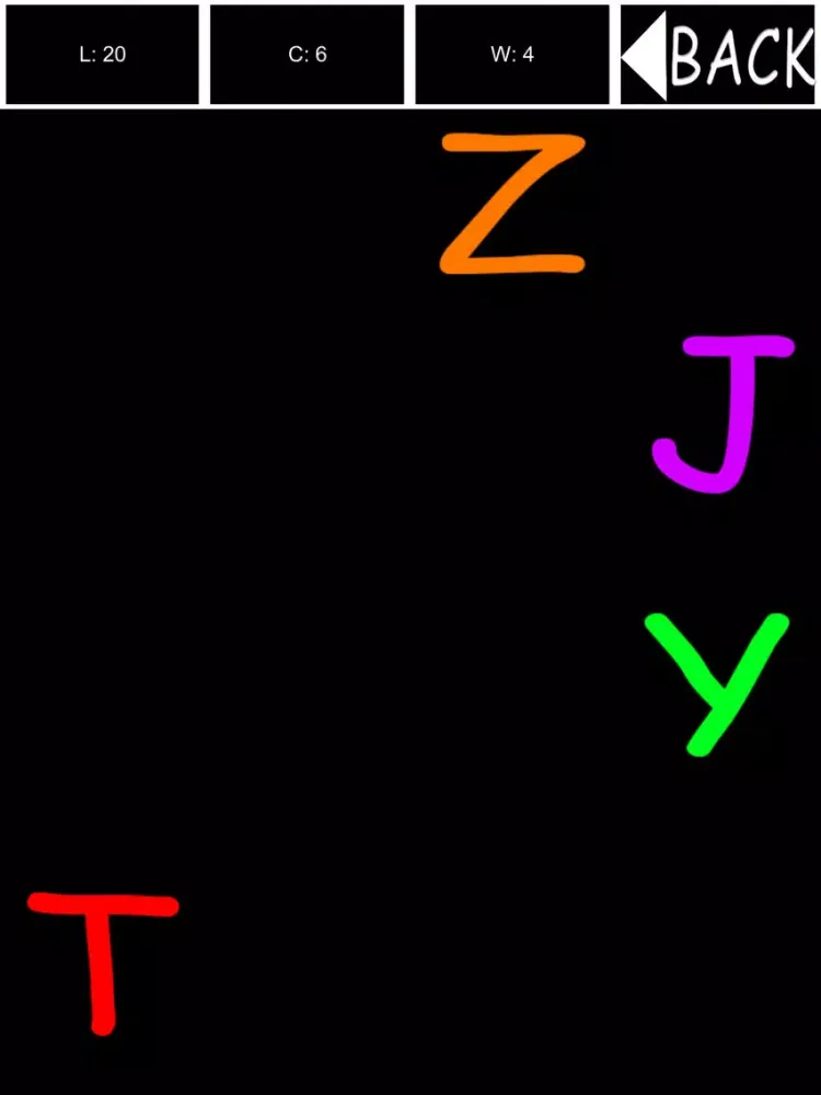 Letters Game iPad  سکرین شاٹس