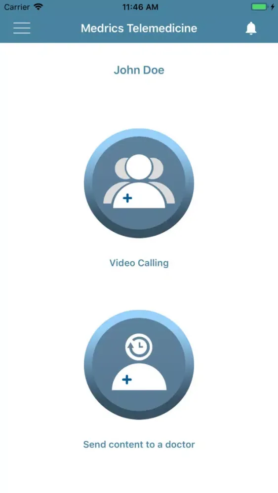 ภาพหน้าจอของ Medrics Telemedicine