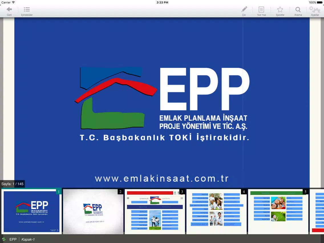 EPP iPad  Screenshots
