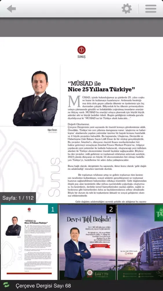 ภาพหน้าจอของ MÜSİAD Yayınları