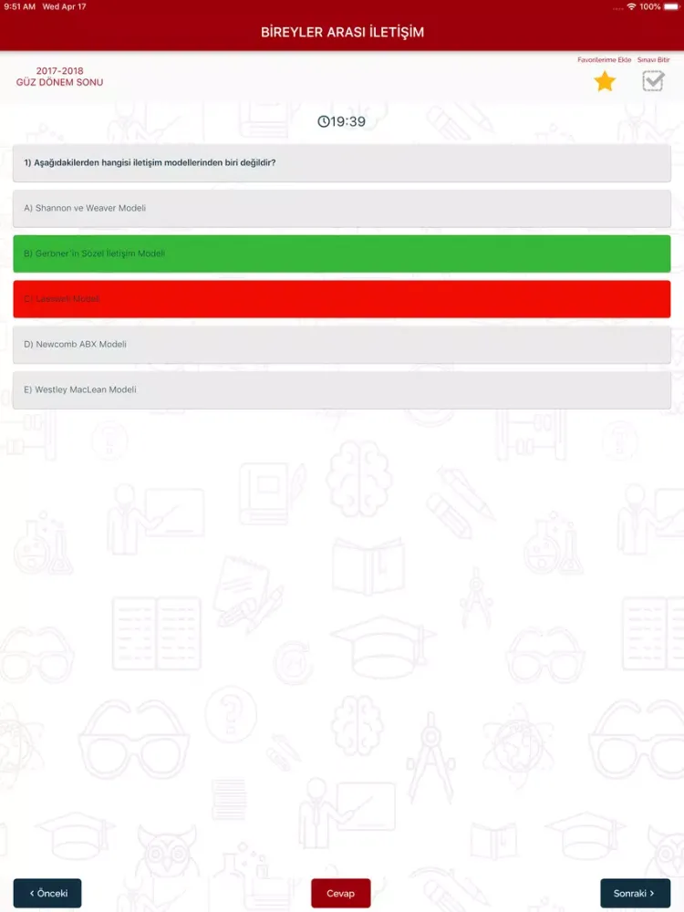 Zrzuty ekranu Anadolu AÖS Sorular iPad 