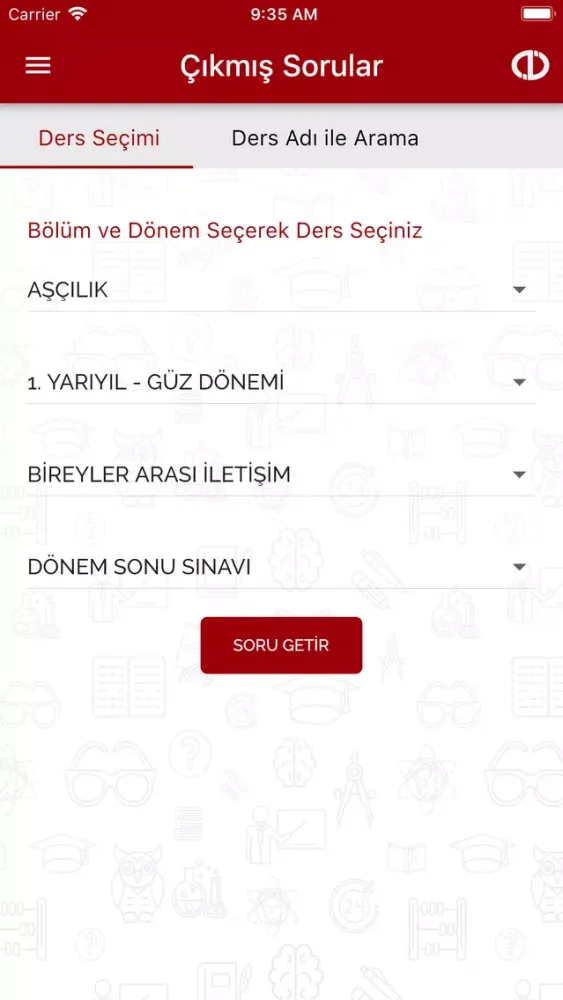 Zrzuty ekranu Anadolu AÖS Sorular