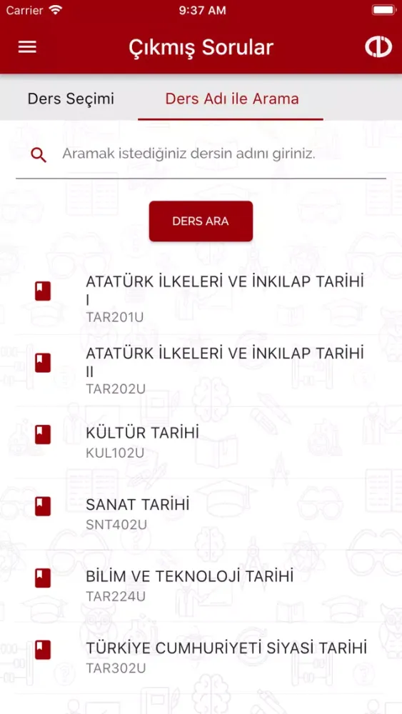 Zrzuty ekranu Anadolu AÖS Sorular