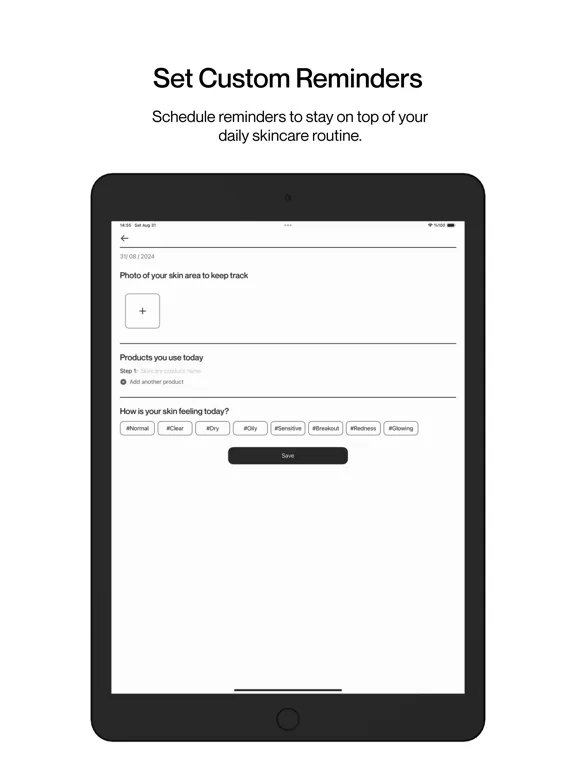 Skin Diary: Track & Glow iPad  Ekran Görüntüleri