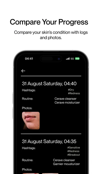 Skin Diary: Track & Glow Ekran Görüntüleri
