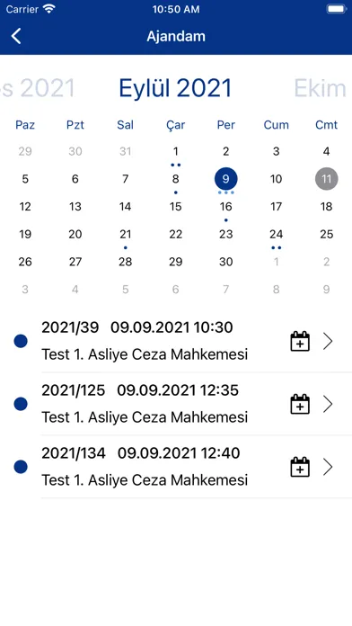 UYAP Mobil Ekran Görüntüleri