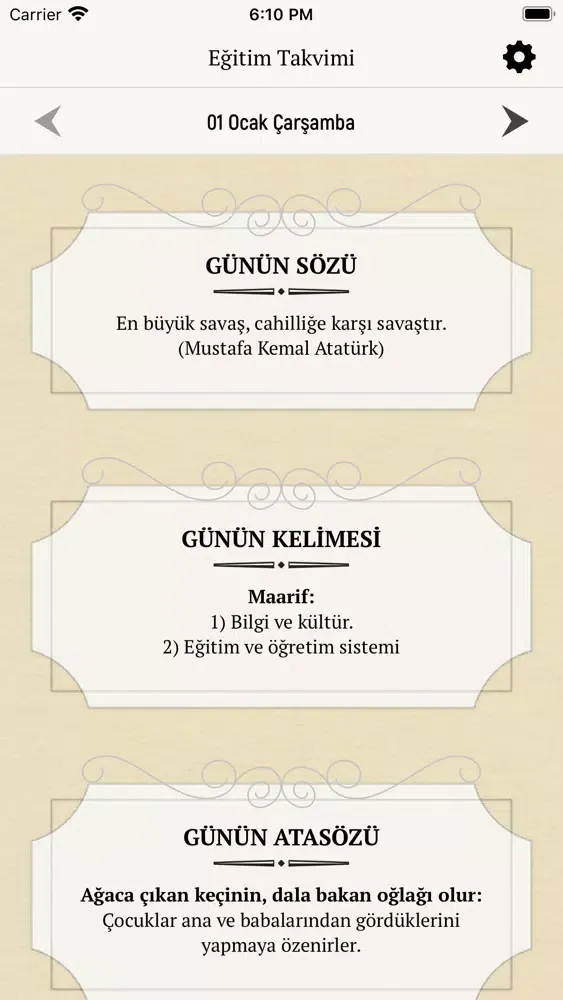 Eğitim Takvimi应用截图