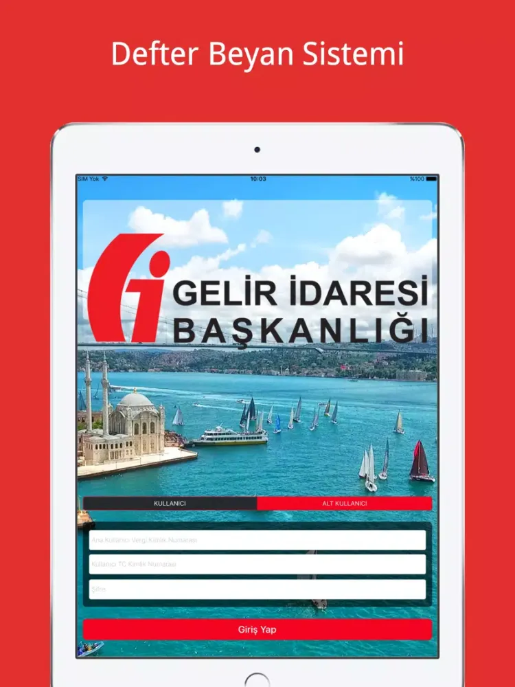 Defter Beyan Sistemi iPad 应用截图
